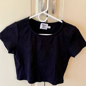 Princess Polly bundle, preowned, halter, black tee, black cover up. Size 6.